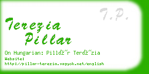 terezia pillar business card